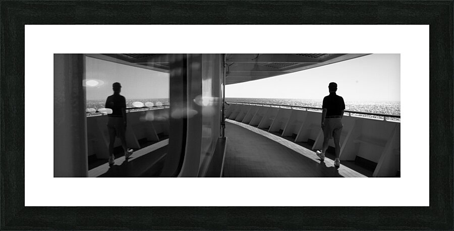 WALKING THE DECK Picture Frame print