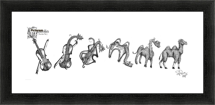 C for Camolin Picture Frame print