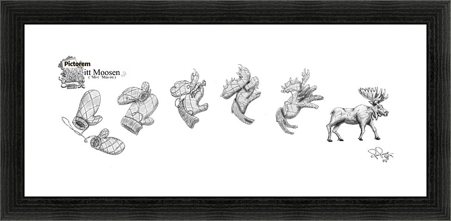 M for Mitt Moosen Picture Frame print