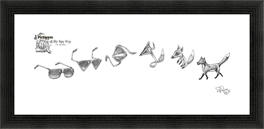 0 Sly Spy Fox Picture Frame print