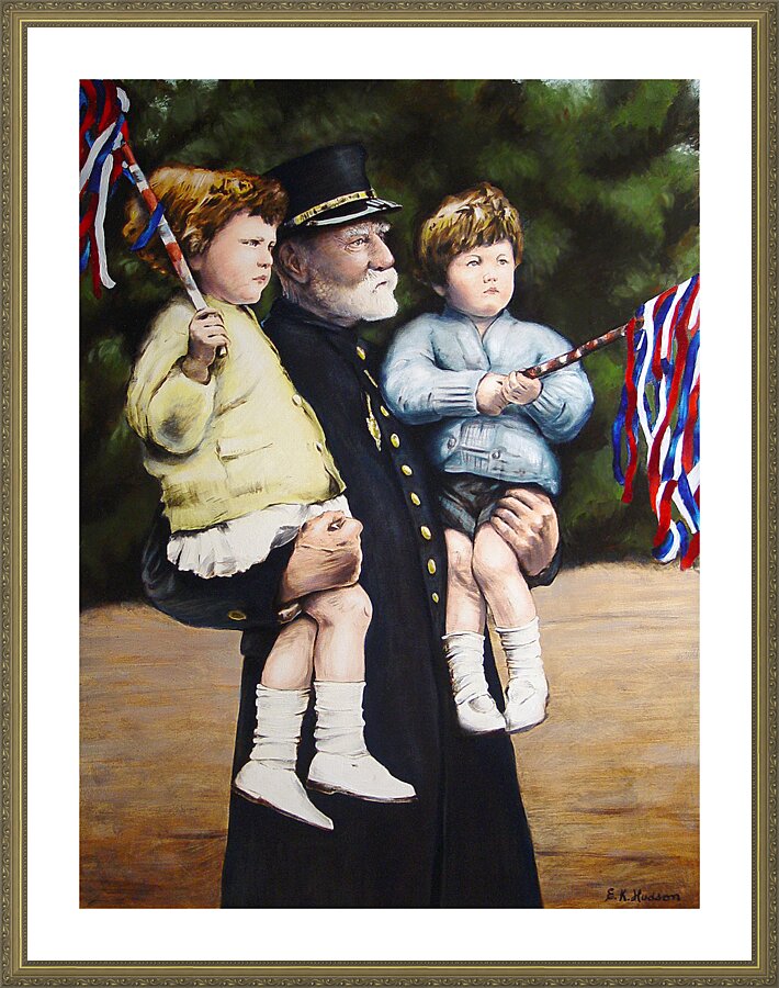 The Raising of Father’s Flag 1931 Picture Frame print