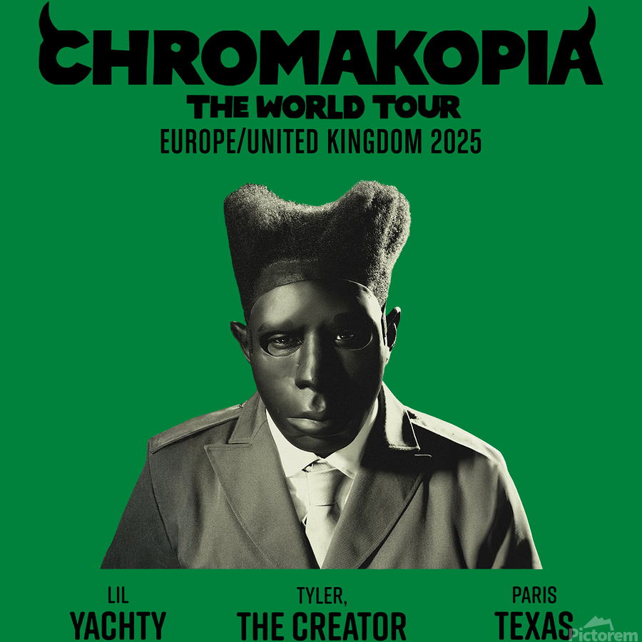 Tyler The Creator Chromakopia World Tour 2025 europe by VIONA