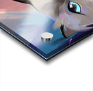 Sweet Ragdoll Cat Portrait - Bright Blue Eyes and Pastel Abstract Art Acrylic print