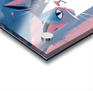 Sleek Blue and Pink Ragdoll Cat Portrait Art Acrylic print