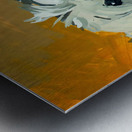 Expressive White Maltese Shih Tzu Dog Portrait Metal print