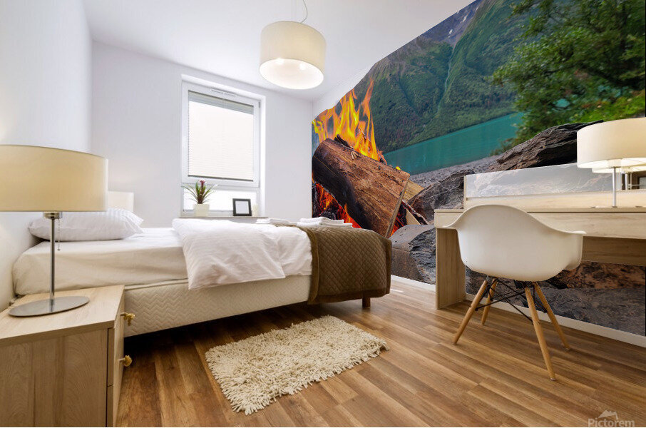 Campfire Mural print