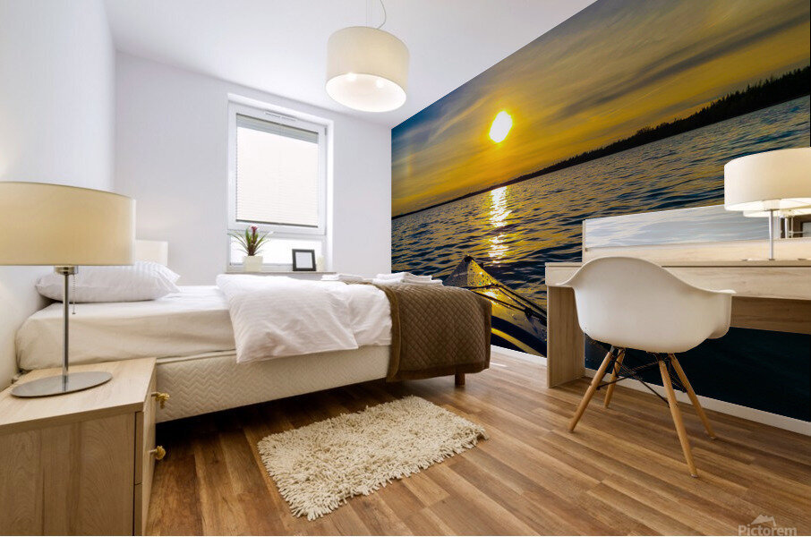 Kayak Sunset Mural print