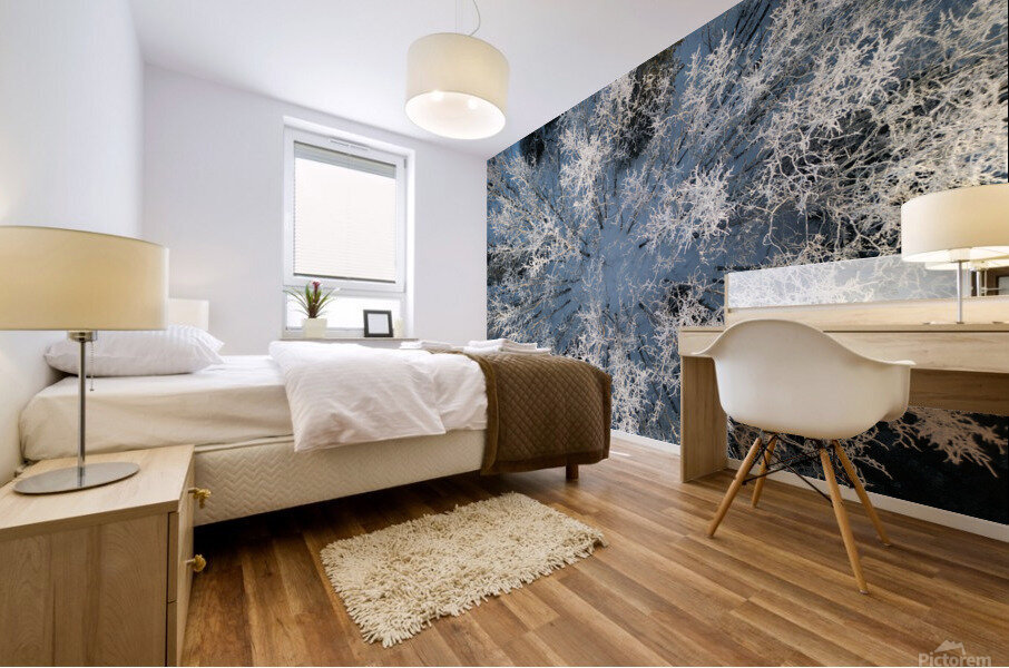 Snowy Trees Mural print