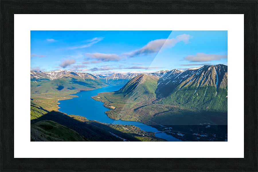 Mountaintop view Picture Frame print