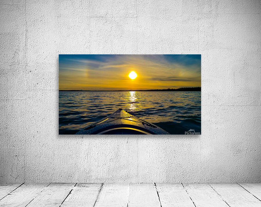 Kayak Sunset Wall Preview