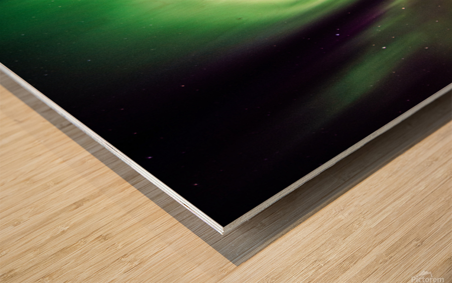 Aurora Wood print