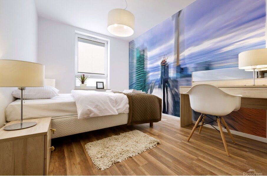 city in motion  2 Mural print