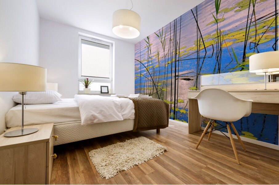 the pond Mural print