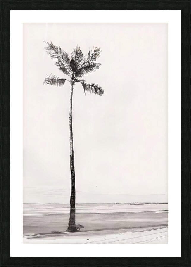 the coconut tree Picture Frame print