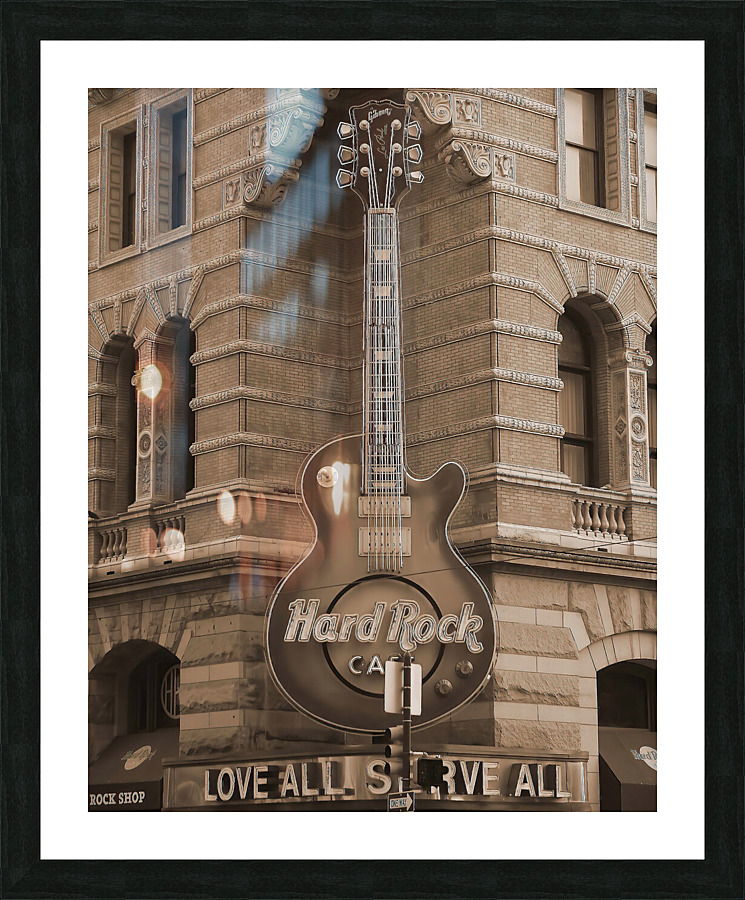 hard rock Picture Frame print