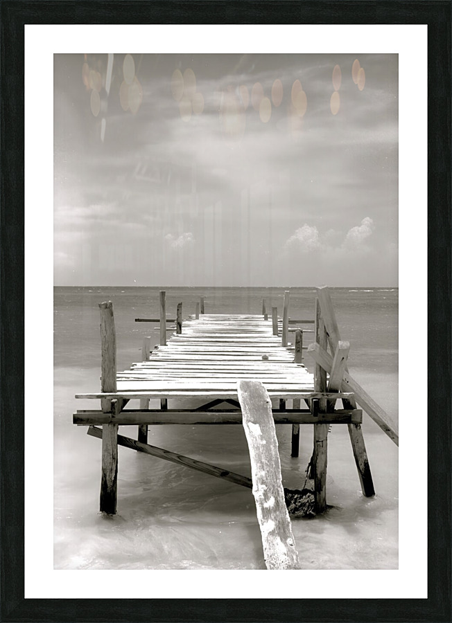 time and place Picture Frame print