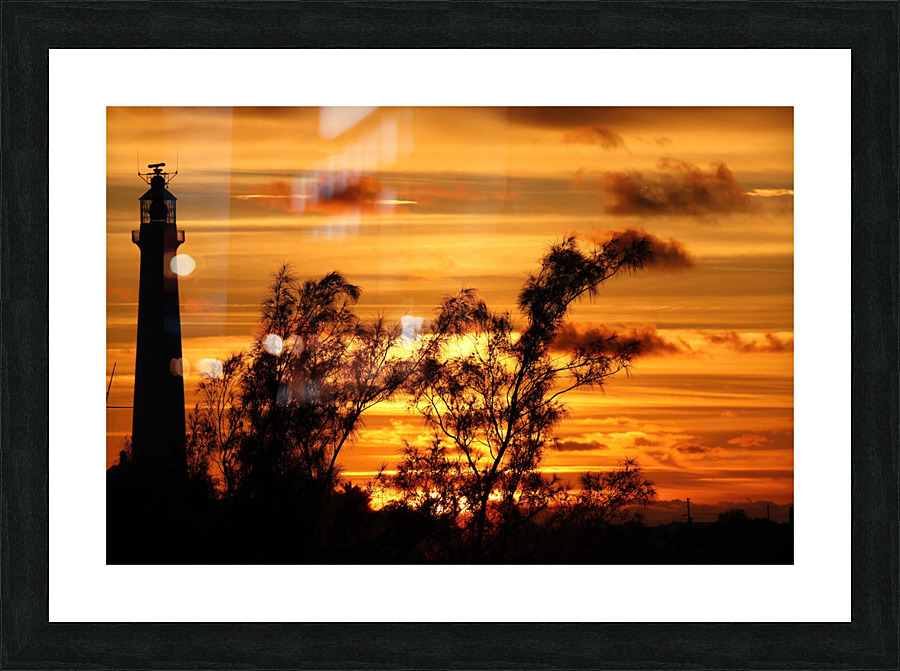 bermuda sunset Picture Frame print