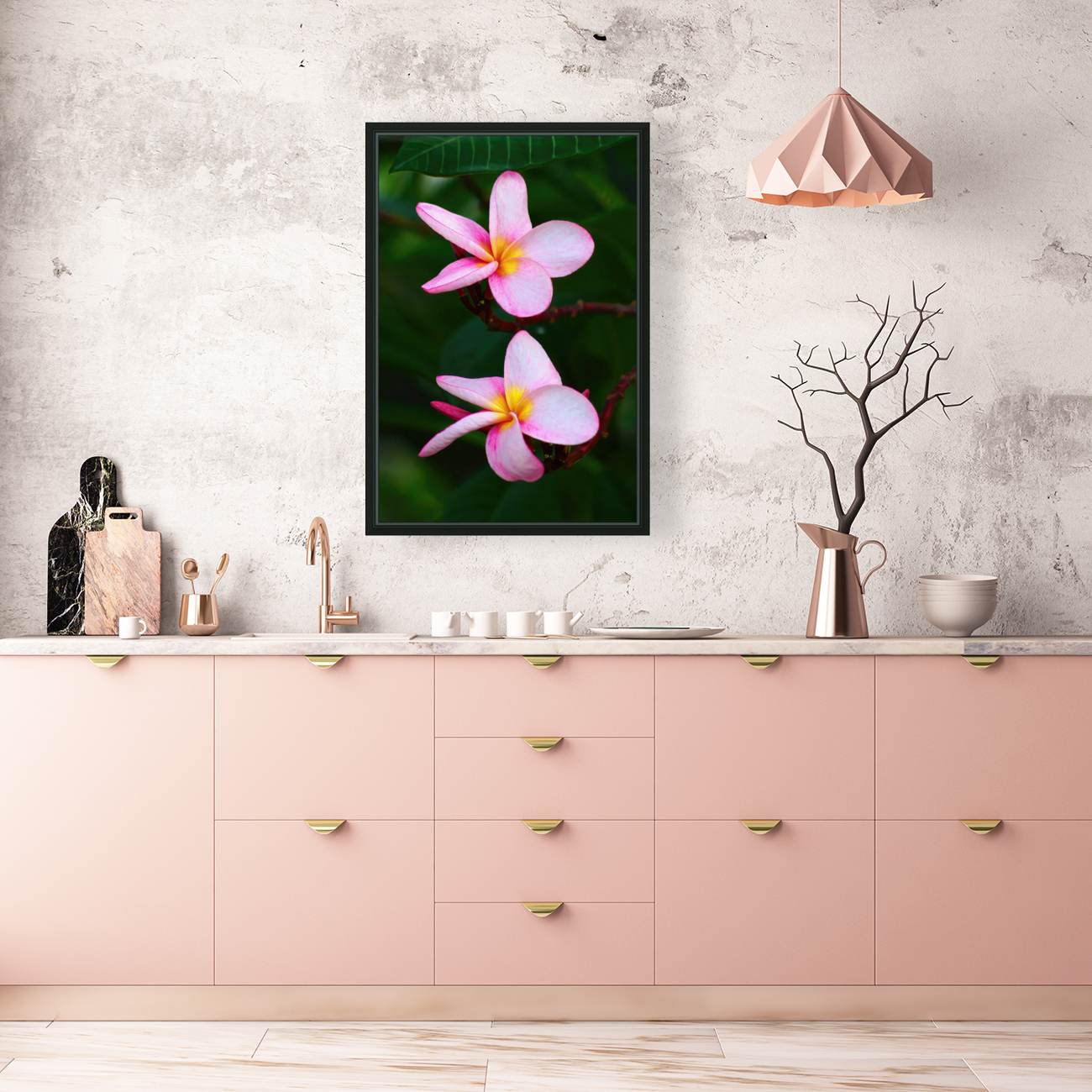 two pink Reproduction