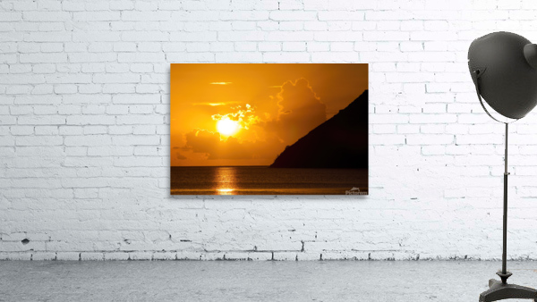 st lucia sunset Wall Preview