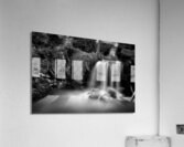 Newland Waterfalls in Grayscale Acrylic Print