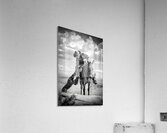 Lone Figure on Trail Ride Acrylic Print