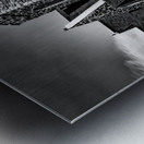 St. Johns Episcopal Church Grayscale Metal print