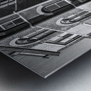 Freibergs Corner Grayscale Metal print