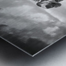 Lone Figure on Trail Ride Metal print