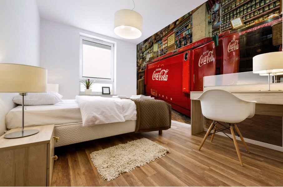 Antique Soft Drink Cooler Mural print