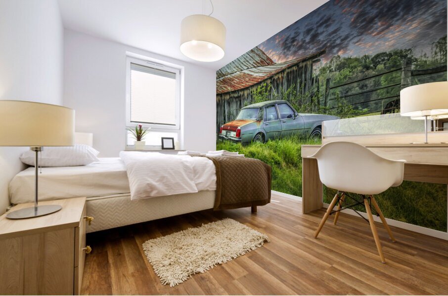 Abandoned in Tennessee Farm Country Mural print