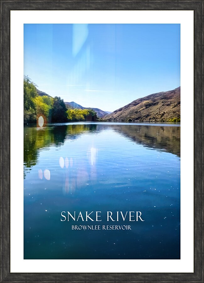 The Snake River in Oregon Picture Frame print