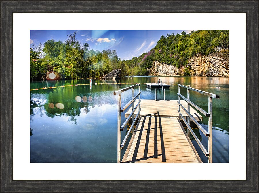Meads Quarry Lake Knoxville TN Picture Frame print
