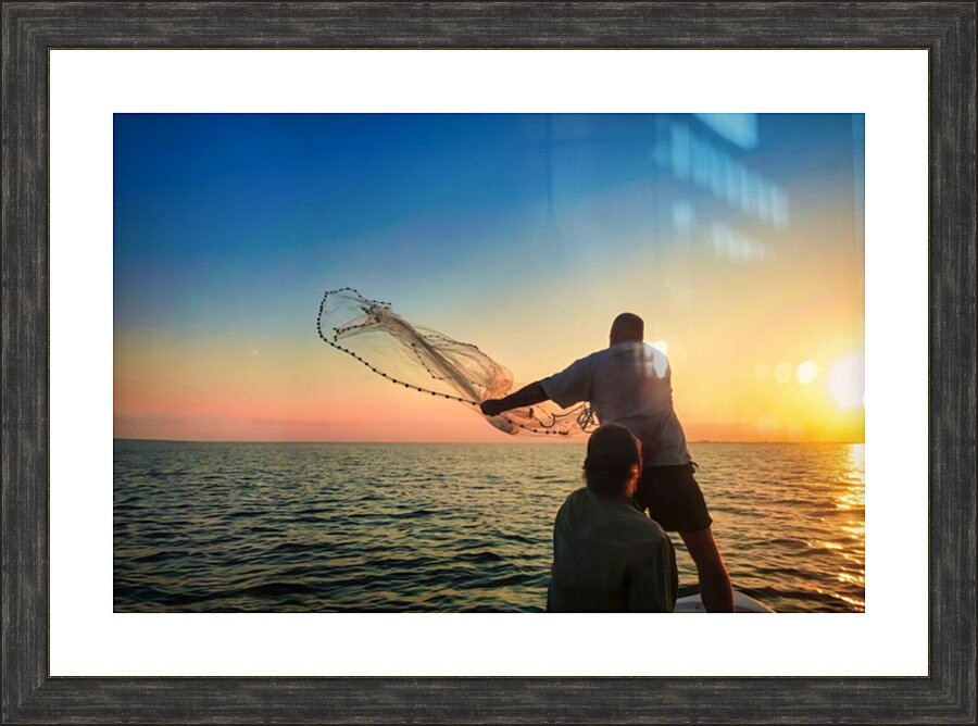 Cast Your Net Upon the Waters Picture Frame print