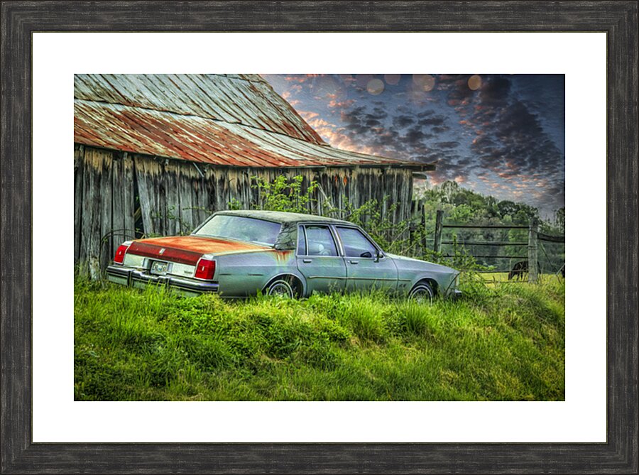 Abandoned in Tennessee Farm Country Picture Frame print