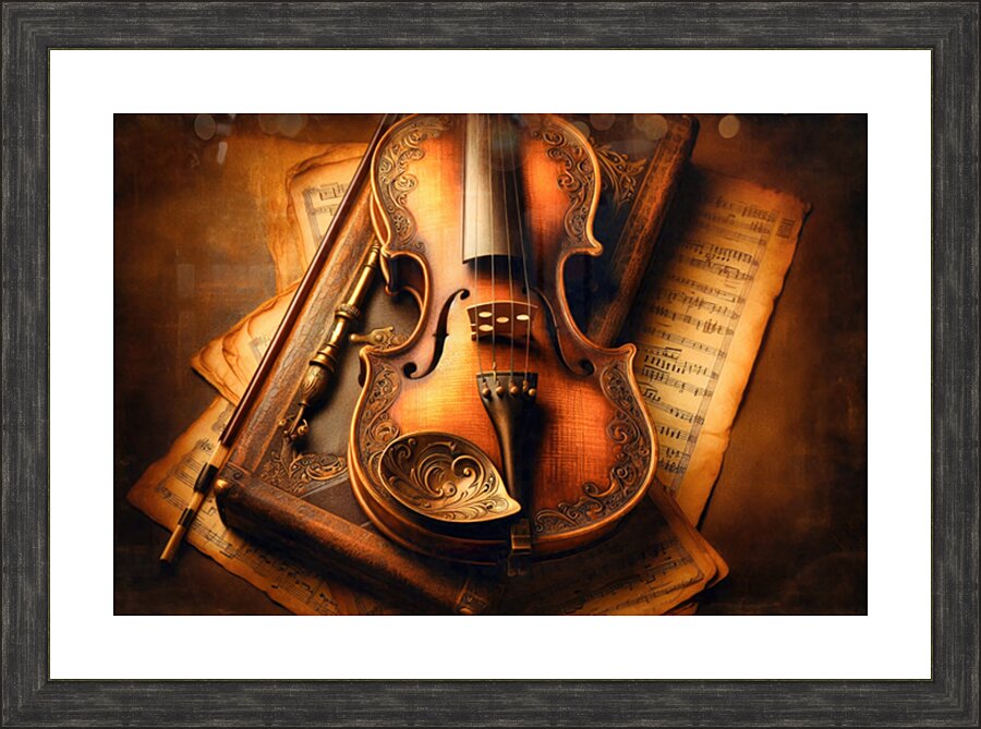 The Little Violin Picture Frame print