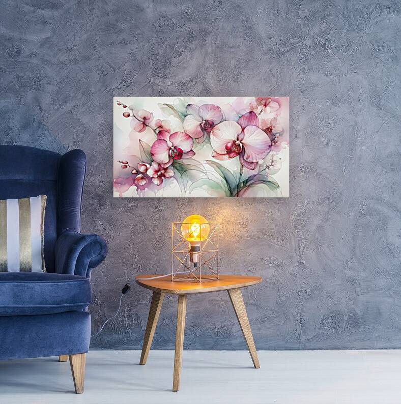 Ethereal Blooms – Radiant Orchids Reproduction