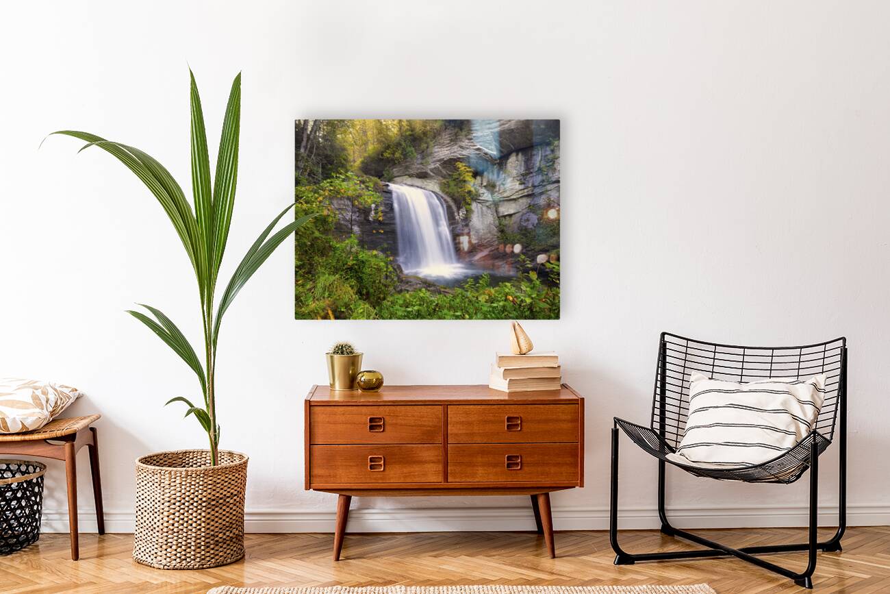 Looking Glass Falls in Autumn Reproduction