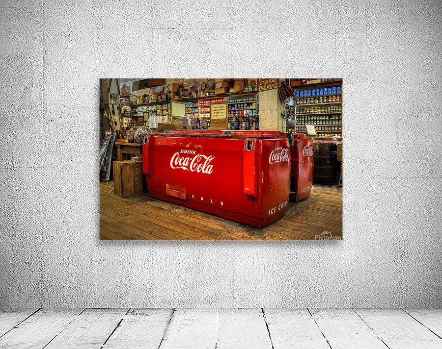 Antique Soft Drink Cooler Wall Preview
