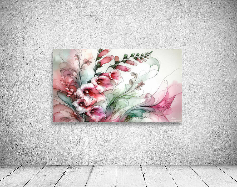 Ethereal Blooms – Whispering Foxgloves Wall Preview