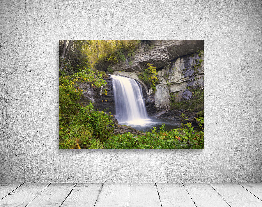 Looking Glass Falls in Autumn Wall Preview