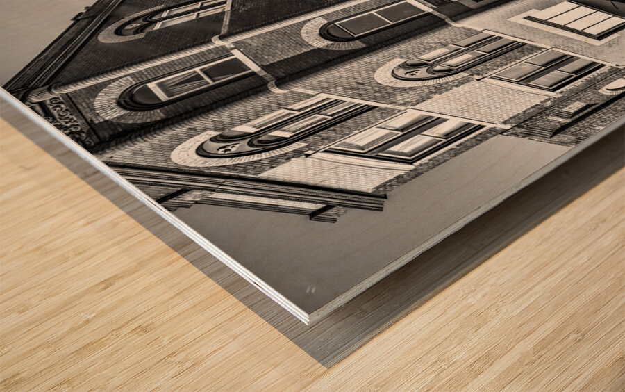 Freibergs Corner Grayscale Wood print