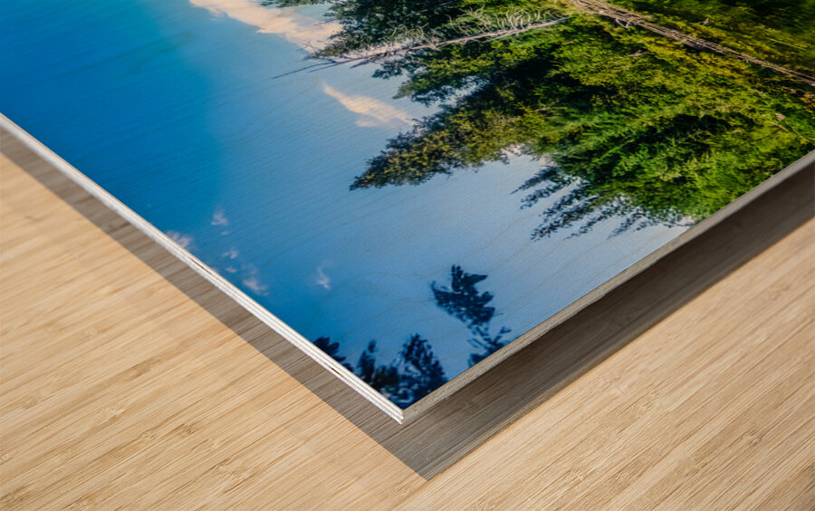 Duncan Lake MN Boundary Waters Wood print