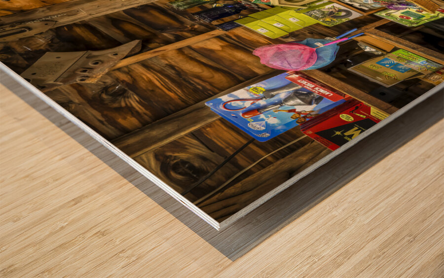 Vintage Country Store Treasures Wood print