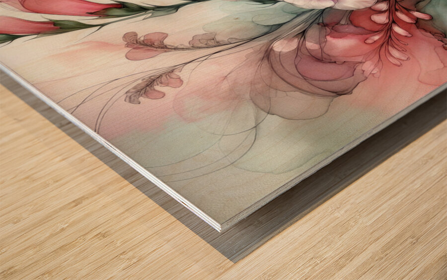 Ethereal Blooms – Whispering Foxgloves Wood print