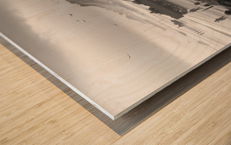 WWII Remembered – The Battlefront BW Wood print