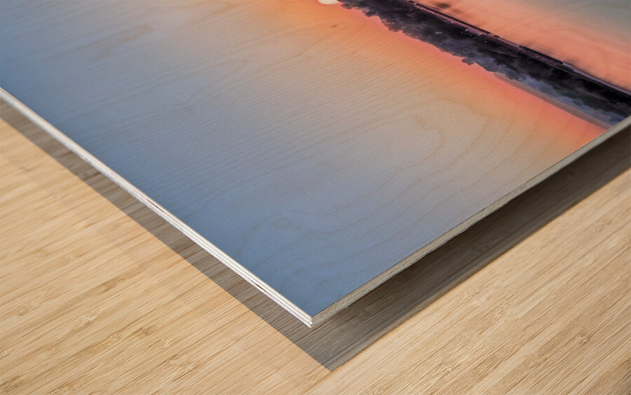 Majestic Sunrise on the Savannah River Wood print