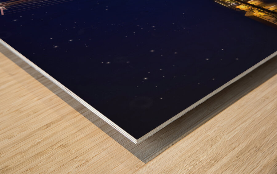 Mystic River Connecticut Wood print