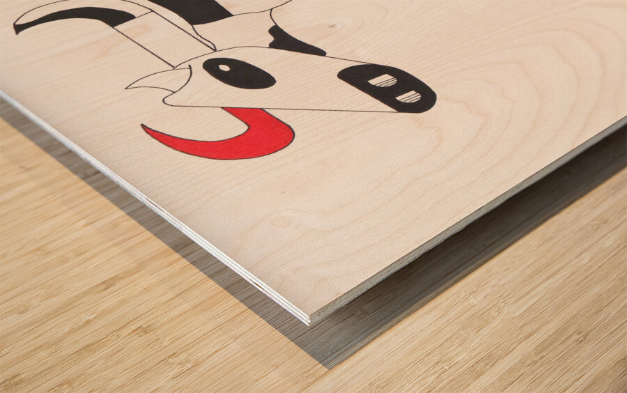 La Vache III Wood print