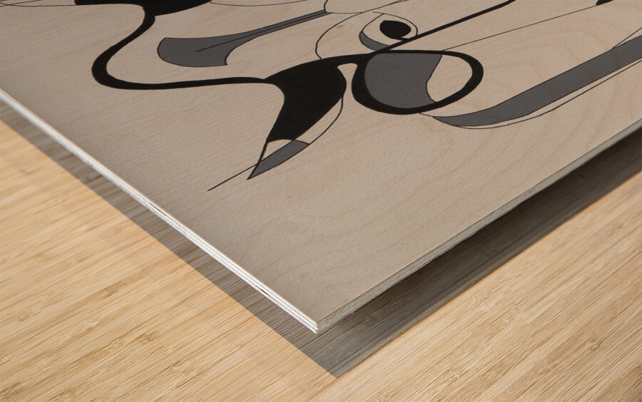 La Vache N°2  Wood print