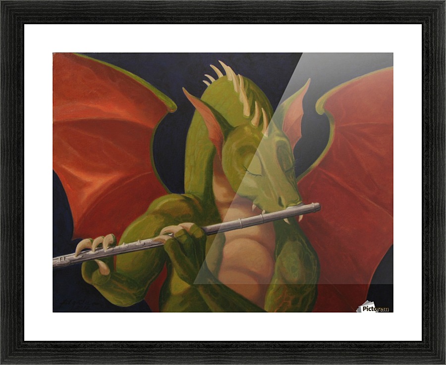 The Flute Player Picture Frame print